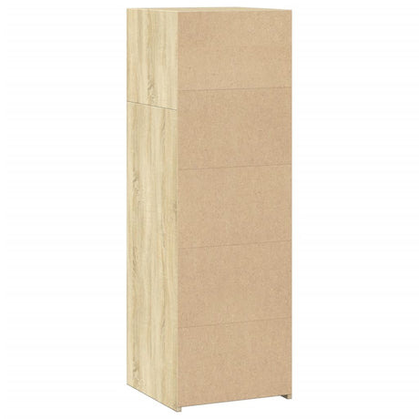 Hoge kast 40x41x124 cm bewerkt hout sonoma eikenkleurig - AllerleiShop