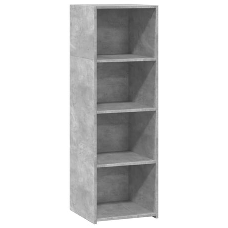 Hoge kast 40x41x124 cm bewerkt hout betongrijs - AllerleiShop