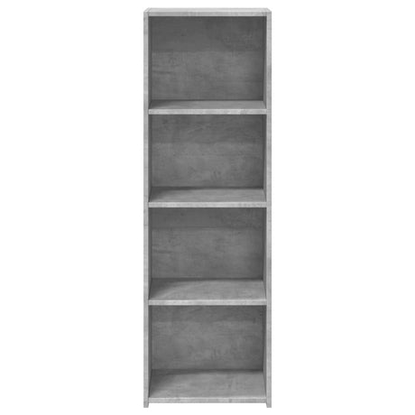 Hoge kast 40x41x124 cm bewerkt hout betongrijs - AllerleiShop