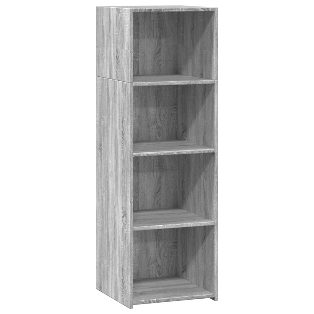 Hoge kast 40x41x124 cm bewerkt hout grijs sonoma eikenkleurig - AllerleiShop