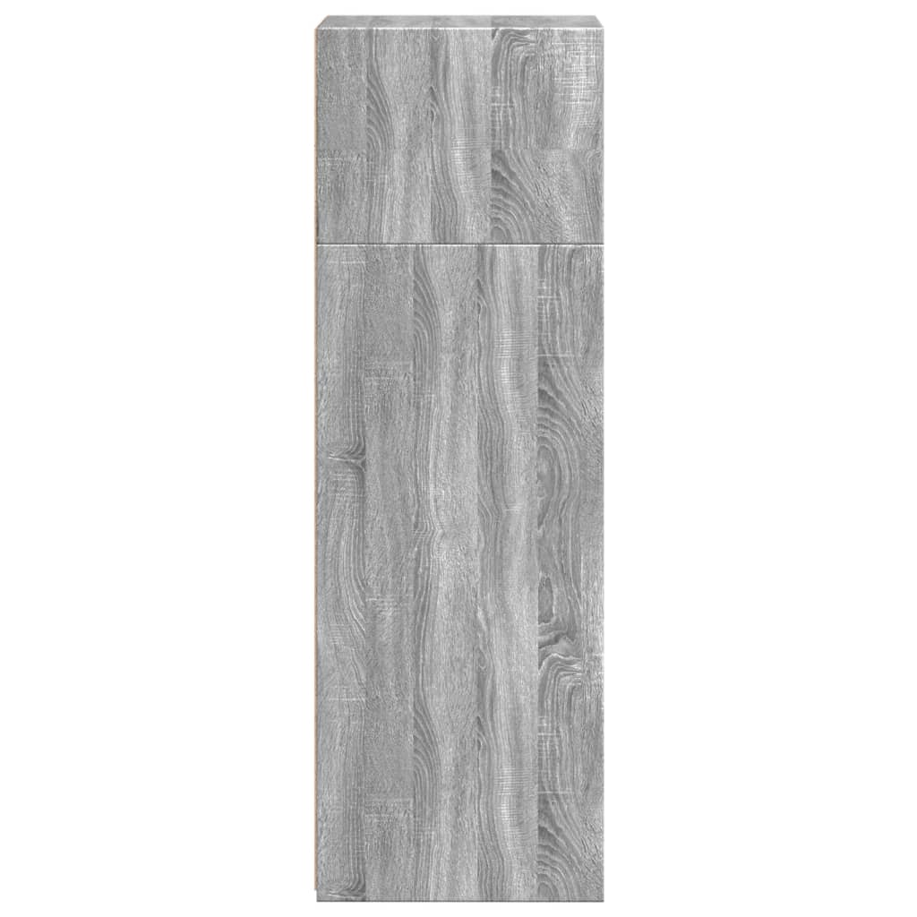 Hoge kast 40x41x124 cm bewerkt hout grijs sonoma eikenkleurig - AllerleiShop