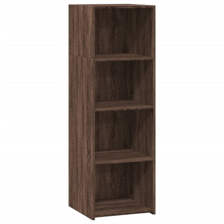 Hoge kast 40x41x124 cm bewerkt hout bruin eikenkleur - AllerleiShop