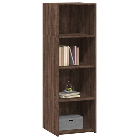 Hoge kast 40x41x124 cm bewerkt hout bruin eikenkleur - AllerleiShop