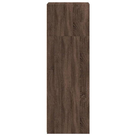 Hoge kast 40x41x124 cm bewerkt hout bruin eikenkleur - AllerleiShop