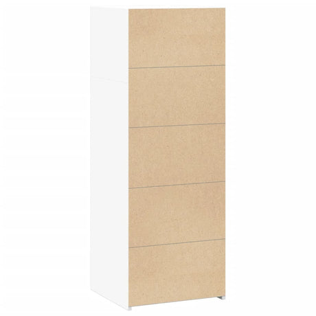 Hoge kast 45x41x124 cm bewerkt hout wit - AllerleiShop