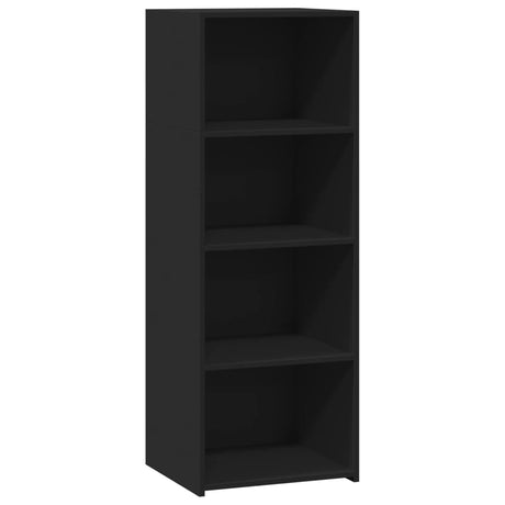 Hoge kast 45x41x124 cm bewerkt hout zwart - AllerleiShop