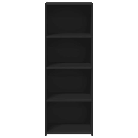 Hoge kast 45x41x124 cm bewerkt hout zwart - AllerleiShop