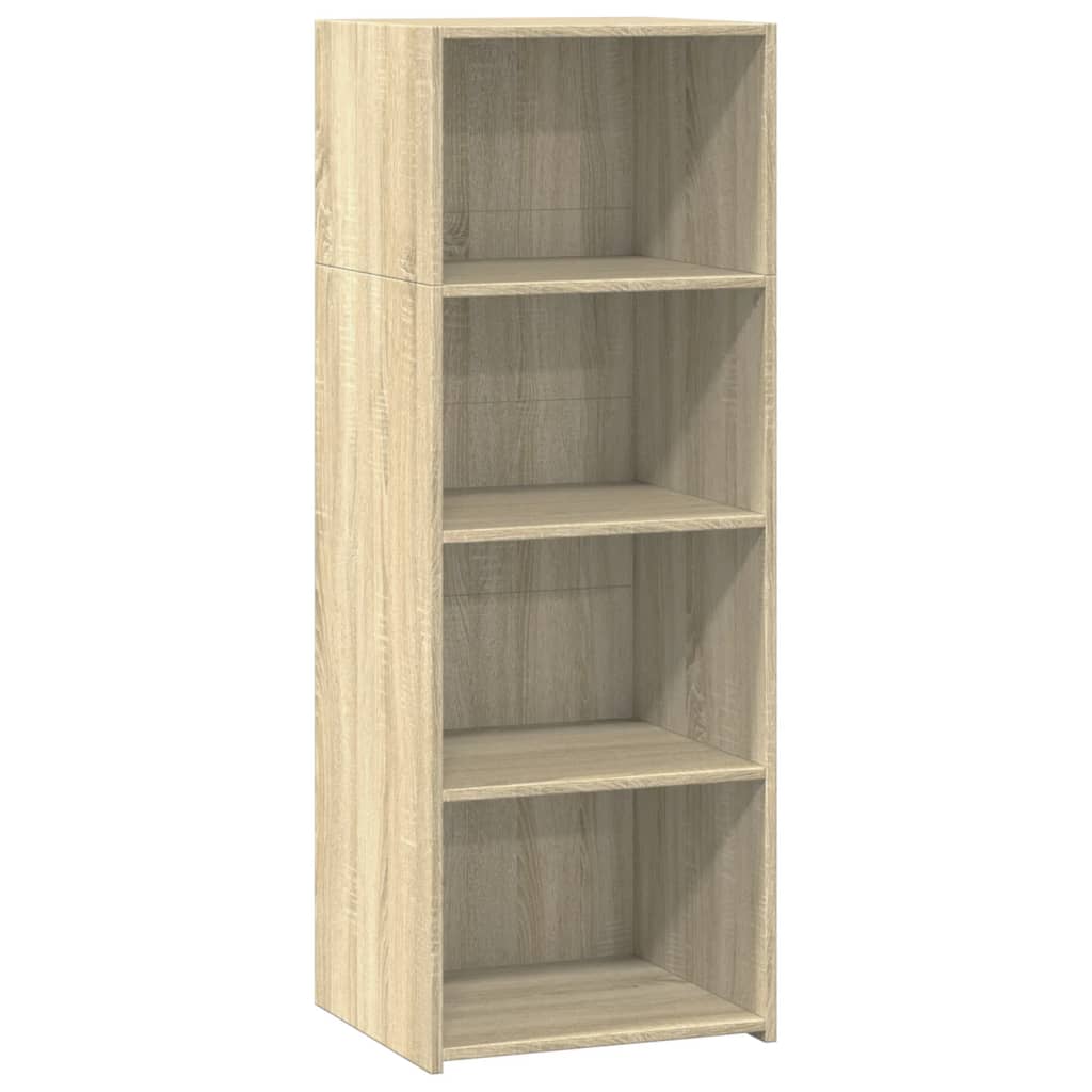 Hoge kast 45x41x124 cm bewerkt hout sonoma eikenkleurig - AllerleiShop