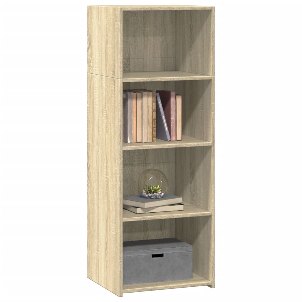 Hoge kast 45x41x124 cm bewerkt hout sonoma eikenkleurig - AllerleiShop