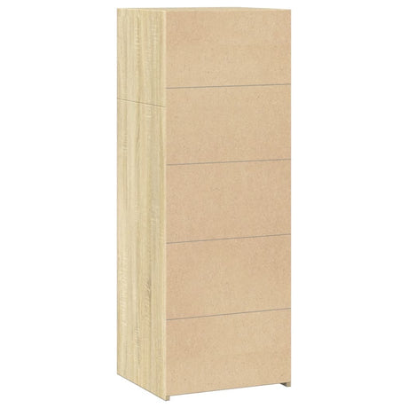 Hoge kast 45x41x124 cm bewerkt hout sonoma eikenkleurig - AllerleiShop