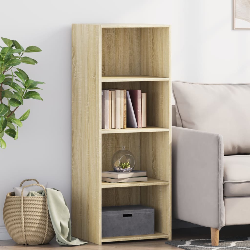 Hoge kast 45x41x124 cm bewerkt hout sonoma eikenkleurig - AllerleiShop