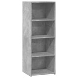 Hoge kast 45x41x124 cm bewerkt hout betongrijs - AllerleiShop