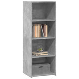 Hoge kast 45x41x124 cm bewerkt hout betongrijs - AllerleiShop