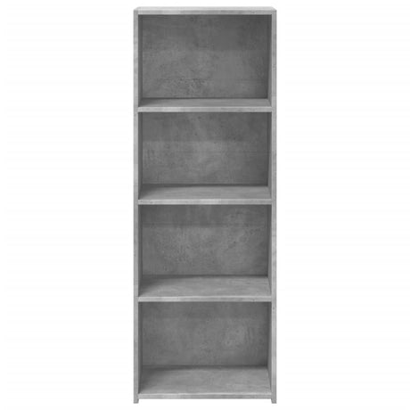 Hoge kast 45x41x124 cm bewerkt hout betongrijs - AllerleiShop