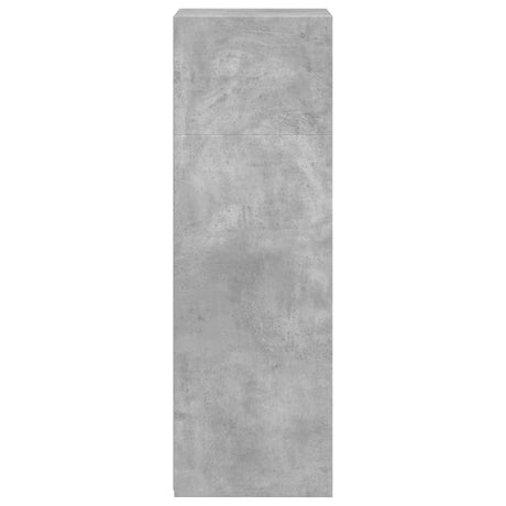 Hoge kast 45x41x124 cm bewerkt hout betongrijs - AllerleiShop