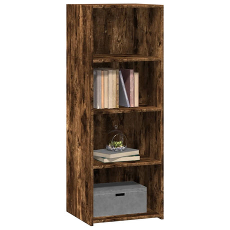 Hoge kast 45x41x124 cm bewerkt hout gerookt eikenkleurig - AllerleiShop