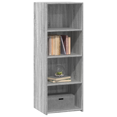 Hoge kast 45x41x124 cm bewerkt hout grijs sonoma eikenkleurig - AllerleiShop