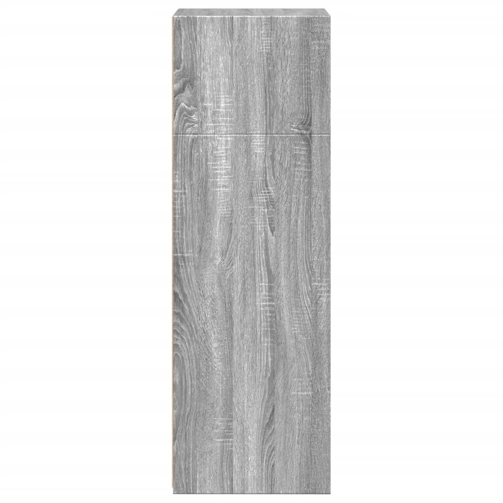 Hoge kast 45x41x124 cm bewerkt hout grijs sonoma eikenkleurig - AllerleiShop