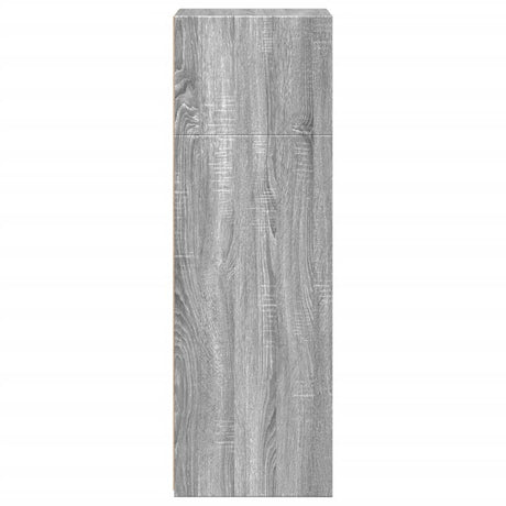 Hoge kast 45x41x124 cm bewerkt hout grijs sonoma eikenkleurig - AllerleiShop