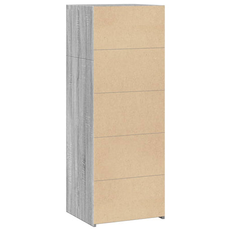 Hoge kast 45x41x124 cm bewerkt hout grijs sonoma eikenkleurig - AllerleiShop