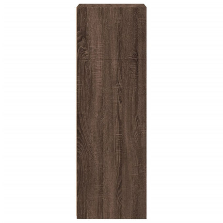 Hoge kast 45x41x124 cm bewerkt hout bruin eikenkleurig - AllerleiShop