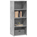 Hoge kast 50x41x124 cm bewerkt hout betongrijs - AllerleiShop