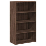 Hoge kast 70x41x124 cm bewerkt hout bruin eikenkleur - AllerleiShop