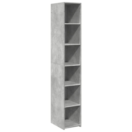 Hoge kast 30x41x185 cm bewerkt hout betongrijs - AllerleiShop