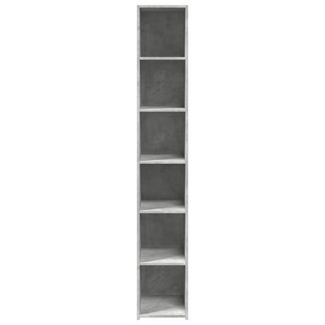 Hoge kast 30x41x185 cm bewerkt hout betongrijs - AllerleiShop