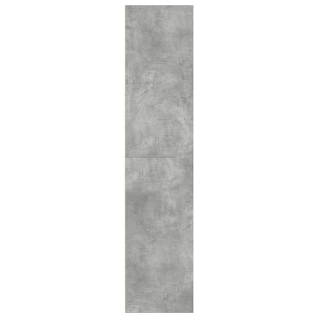 Hoge kast 30x41x185 cm bewerkt hout betongrijs - AllerleiShop