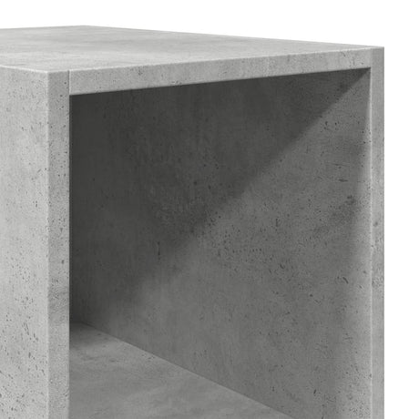 Hoge kast 30x41x185 cm bewerkt hout betongrijs - AllerleiShop