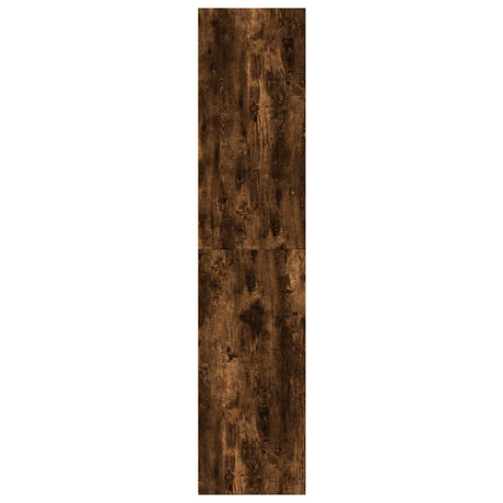 Hoge kast 30x41x185 cm bewerkt hout gerookt eikenkleurig - AllerleiShop