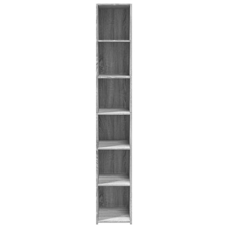 Hoge kast 30x41x185 cm bewerkt hout grijs sonoma eikenkleurig - AllerleiShop