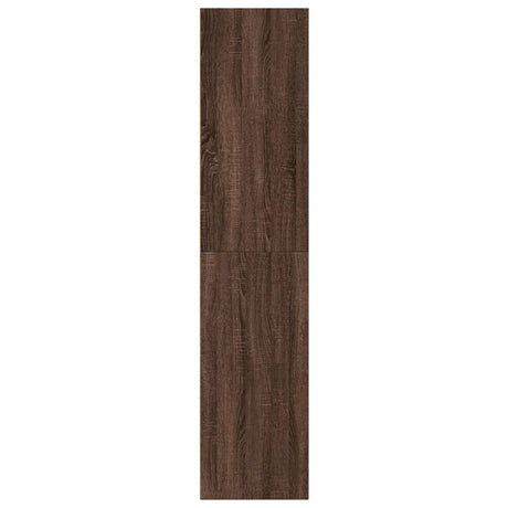 Hoge kast 30x41x185 cm bewerkt hout bruin eikenkleurig - AllerleiShop