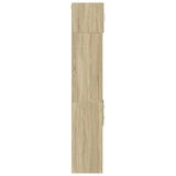 Opbergkast smal 30x42,5x225 cm bewerkt hout sonoma eikenkleurig - AllerleiShop