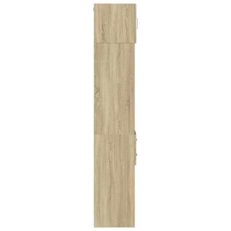 Opbergkast smal 30x42,5x225 cm bewerkt hout sonoma eikenkleurig - AllerleiShop