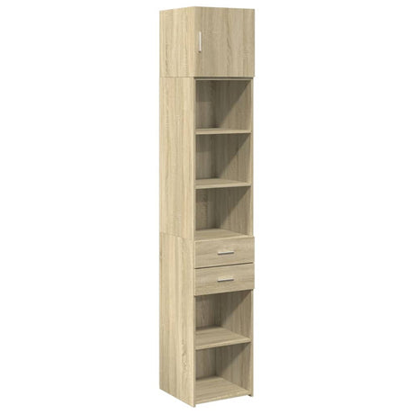 Opbergkast smal 40x42,5x225 cm bewerkt hout sonoma eikenkleurig - AllerleiShop