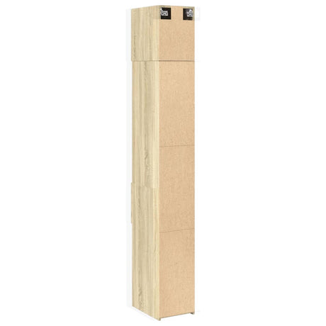 Opbergkast smal 40x42,5x225 cm bewerkt hout sonoma eikenkleurig - AllerleiShop