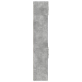 Opbergkast smal 40x42,5x225 cm bewerkt hout betongrijs - AllerleiShop