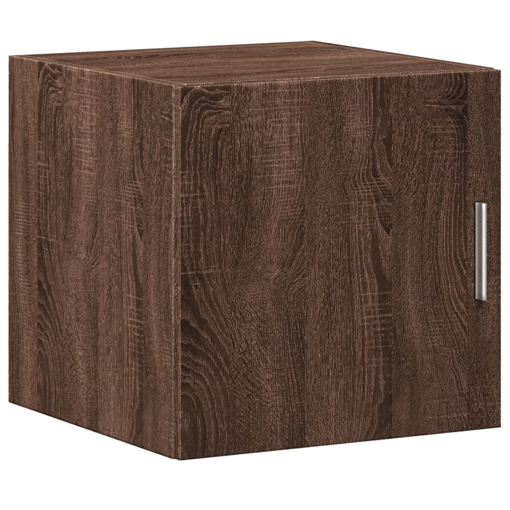 Opbergkast smal 40x42,5x225 cm bewerkt hout bruin eikenkleurig - AllerleiShop