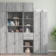 Opbergkast smal 45x42,5x225 cm bewerkt hout grijs sonoma eiken - AllerleiShop