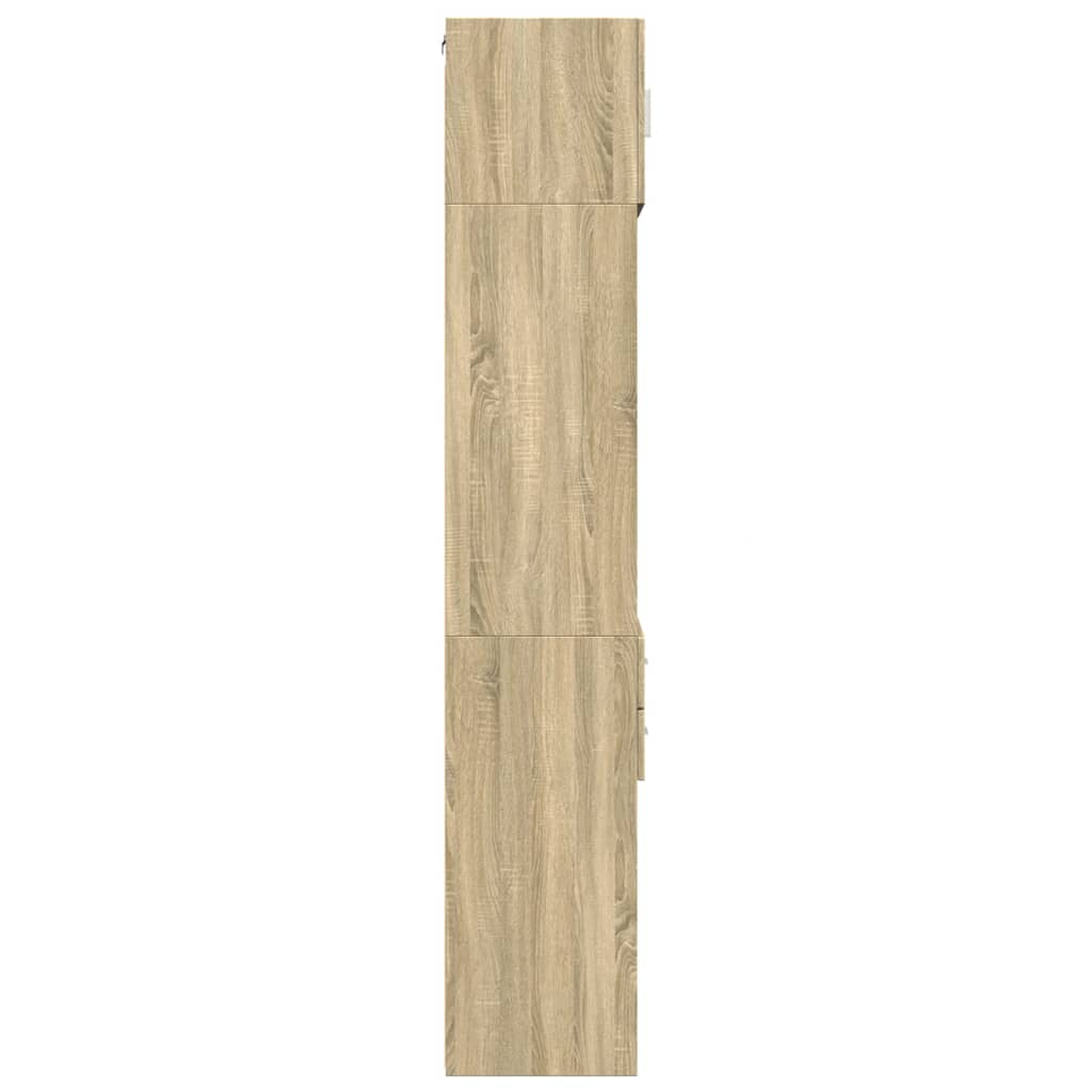 Opbergkast smal 50x42,5x225 cm bewerkt hout sonoma eikenkleurig - AllerleiShop