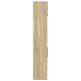 Opbergkast smal 50x42,5x225 cm bewerkt hout sonoma eikenkleurig - AllerleiShop