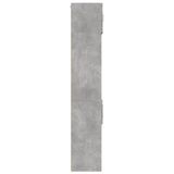 Opbergkast smal 50x42,5x225 cm bewerkt hout betongrijs - AllerleiShop