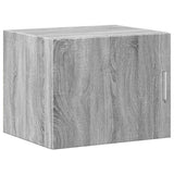 Opbergkast smal 50x42,5x225 cm bewerkt hout grijs sonoma eiken - AllerleiShop