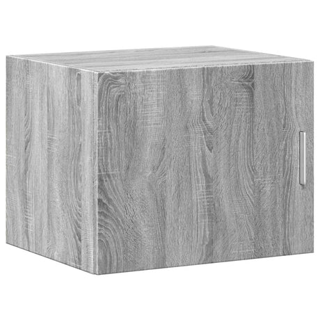 Opbergkast smal 50x42,5x225 cm bewerkt hout grijs sonoma eiken - AllerleiShop