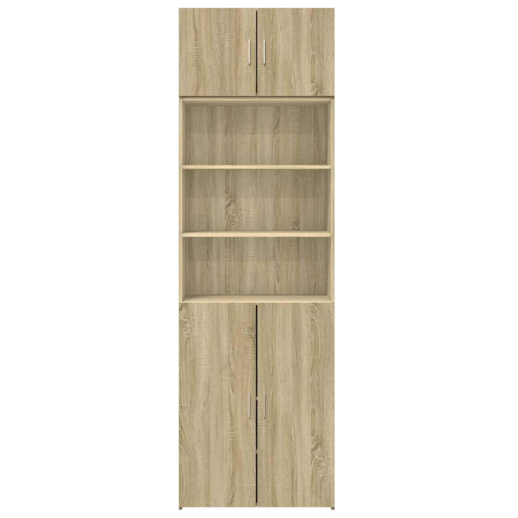 Opbergkast 70x42,5x225 cm bewerkt hout sonoma eikenkleurig - AllerleiShop