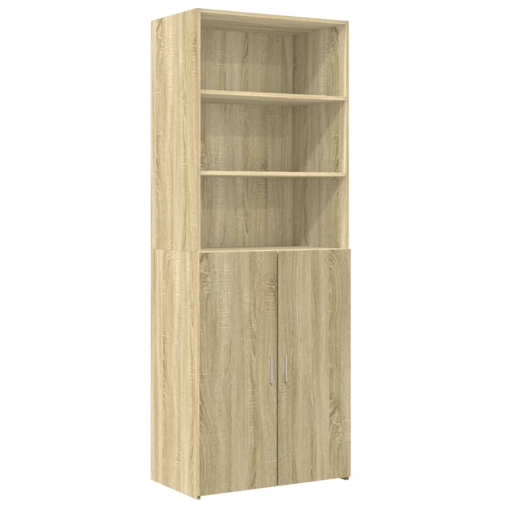 Opbergkast 70x42,5x225 cm bewerkt hout sonoma eikenkleurig - AllerleiShop