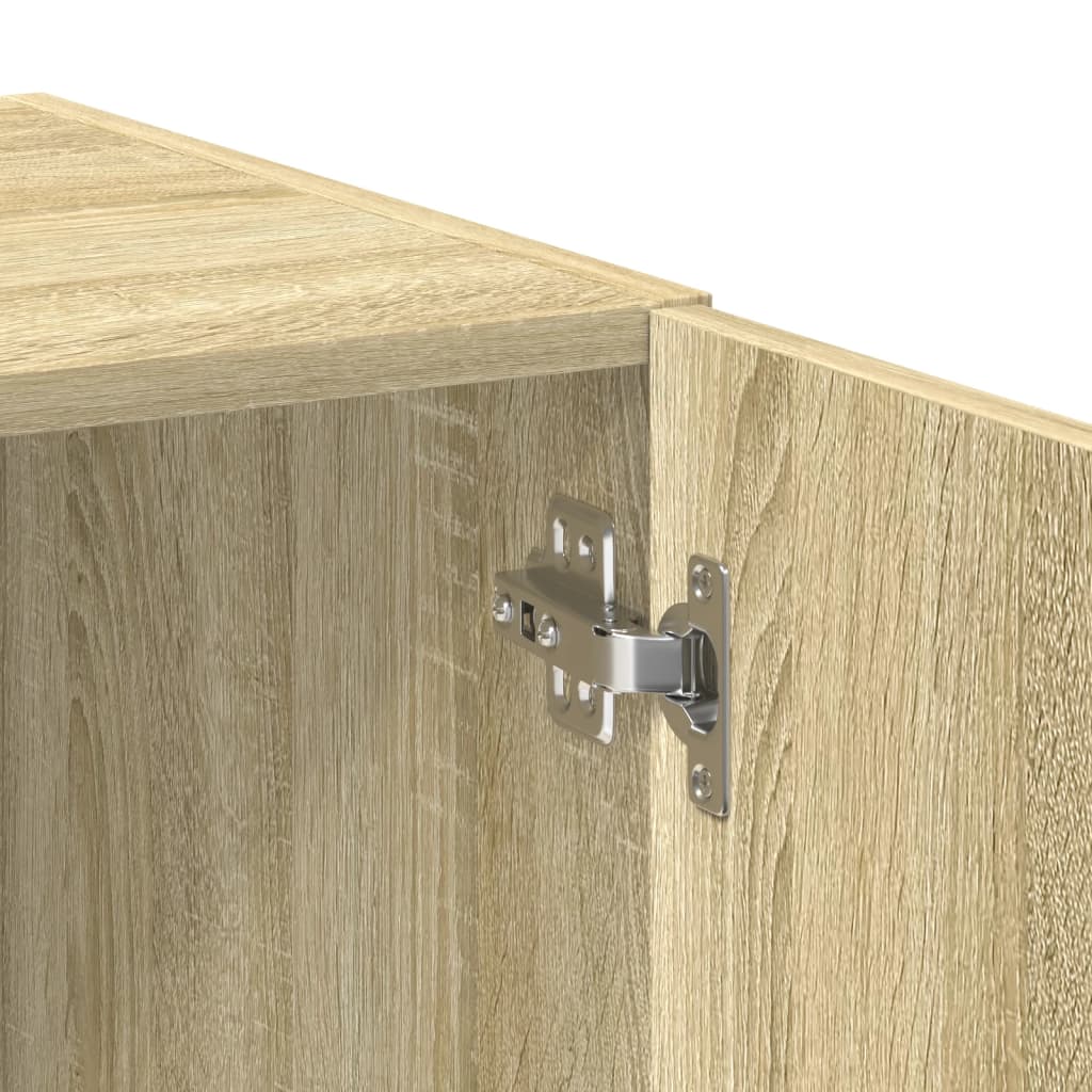 Opbergkast 70x42,5x225 cm bewerkt hout sonoma eikenkleurig - AllerleiShop