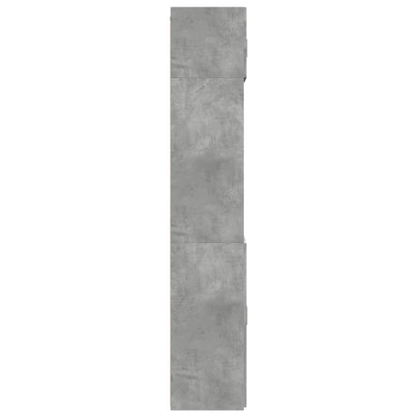 Opbergkast 70x42,5x225 cm bewerkt hout betongrijs - AllerleiShop